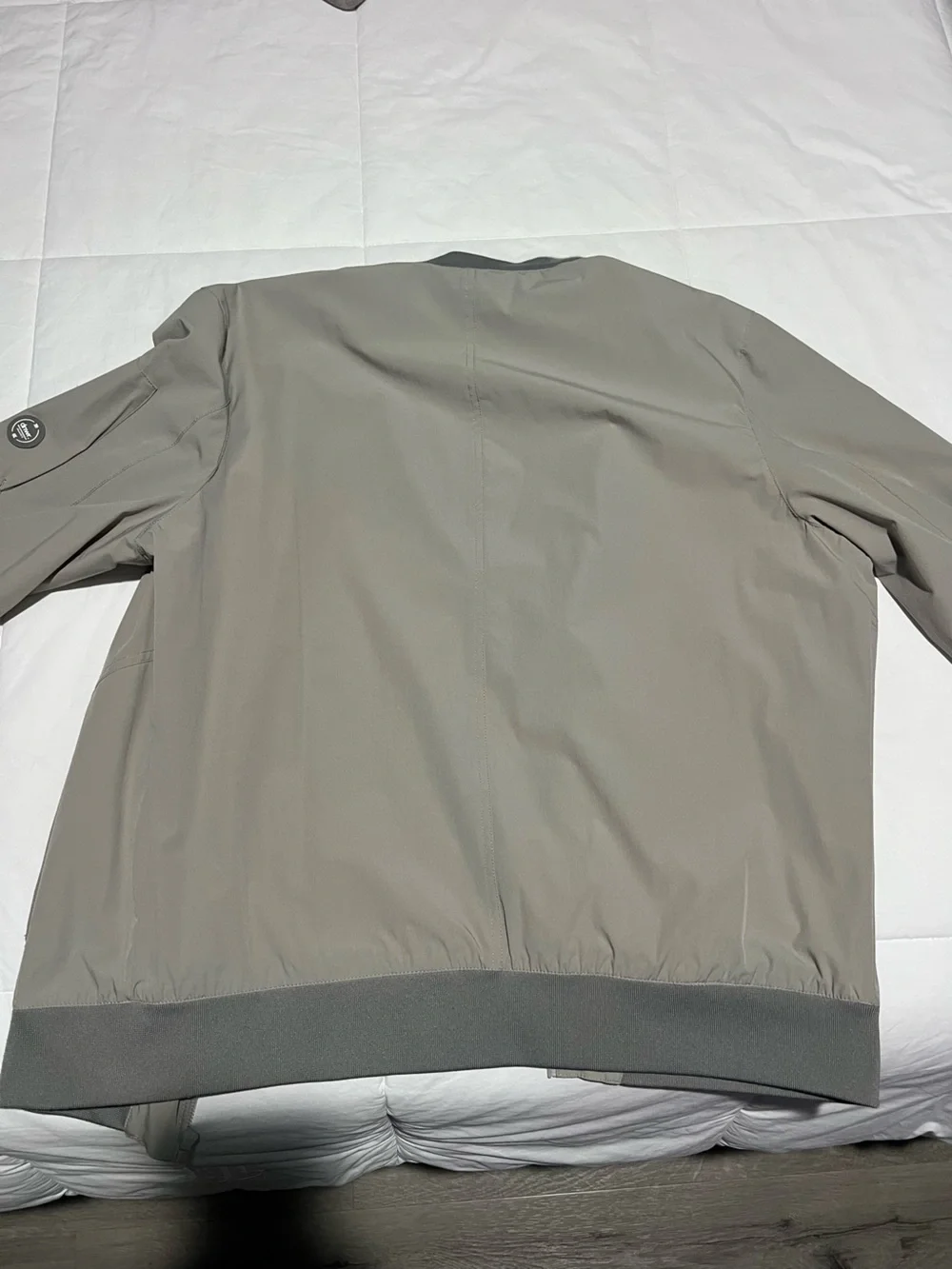 Zara Light Gray Bomber Jacket - Men's Large